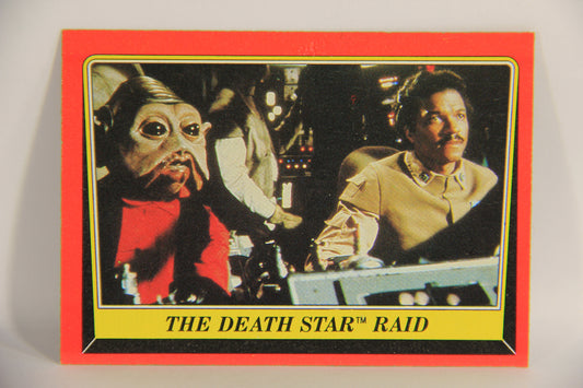 Star Wars ROTJ 1983 Trading Card #123 The Death Star Raid ENG Topps L019946