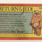 Star Wars Return Of The Jedi 1983 Card #126 Victory Celebration ENG Topps L019947
