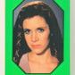 Star Wars ROTJ 1983 Sticker Trading Card #31 Princess Leia - Green - Topps L019949