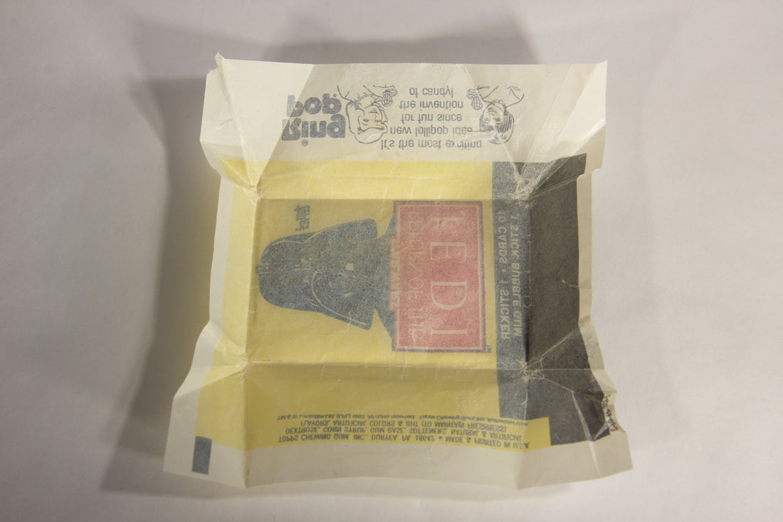 Star Wars ROTJ 1983 Trading Card Wax Wrapper Darth Vader ENG Topps L019950
