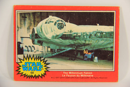 Star Wars 1977 Trading Card #68 The Millennium Falcon FR-ENG O-Pee-Chee L019955