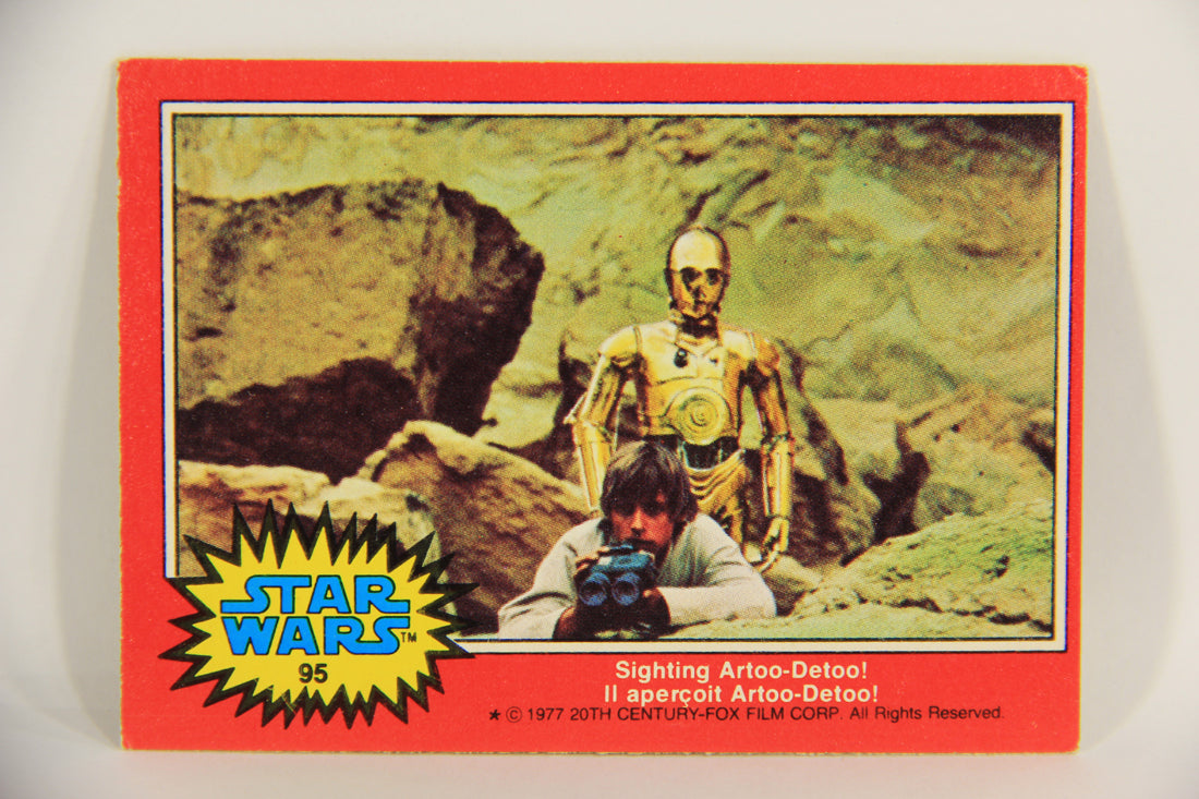 Star Wars 1977 Trading Card #95 Sighting Artoo-Detoo FR-ENG O-Pee-Chee L019963