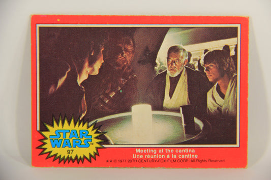 Star Wars 1977 Trading Card #97 Meeting At The Cantina FR-ENG O-Pee-Chee L019964