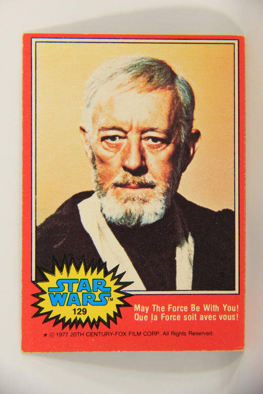 Star Wars 1977 Trading Card #129 May The Force Be With You FR-ENG OPC L019975