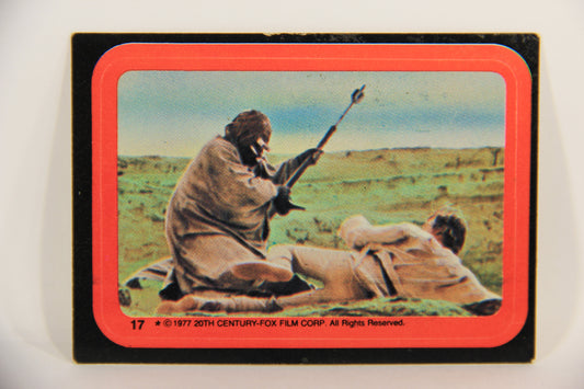 Star Wars 1977 Sticker Card #17 Threatened By Sandpeople ENG OPC L019980