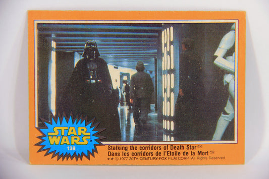 Star Wars 1977 Card #138 Stalking The Corridors Of Death Star FR-ENG OPC L019987