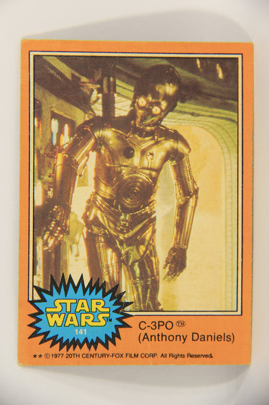 Star Wars 1977 Card #141 C-3PO (Anthony Daniels) Corrected Version FR-ENG OPC L019990