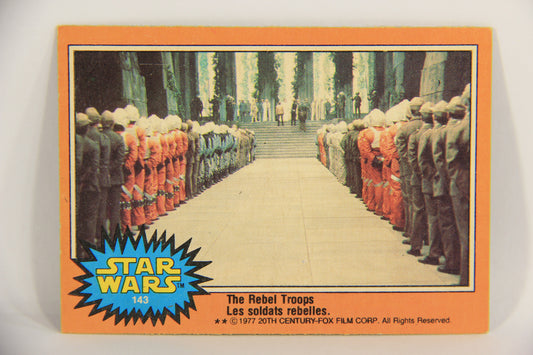 Star Wars 1977 Trading Card #143 The Rebel Troops FR-ENG O-Pee-Chee OPC L019992