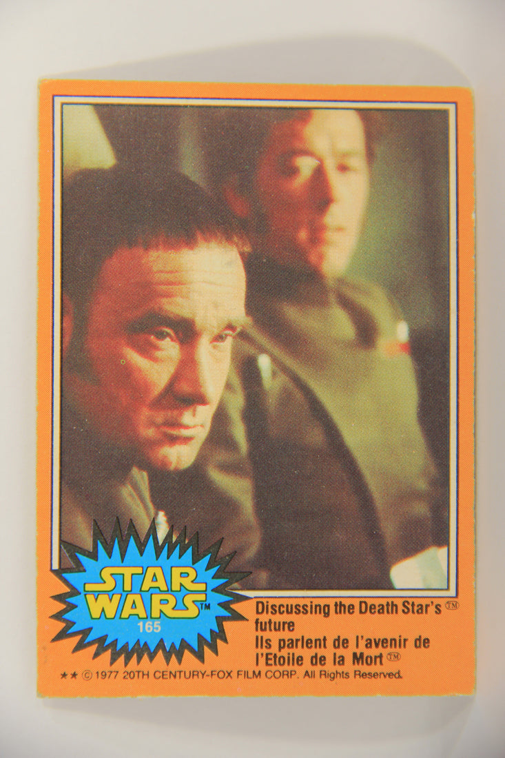Star Wars 1977 Card #165 Discussing The Death Star's Future FR-ENG OPC L020009