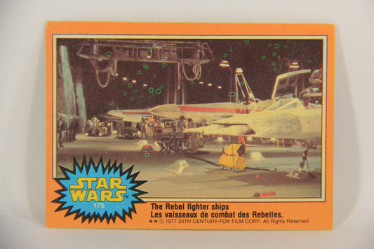 Star Wars 1977 Card #175 The Rebel Fighter Ships FR-ENG Major Printing Error OPC L020015