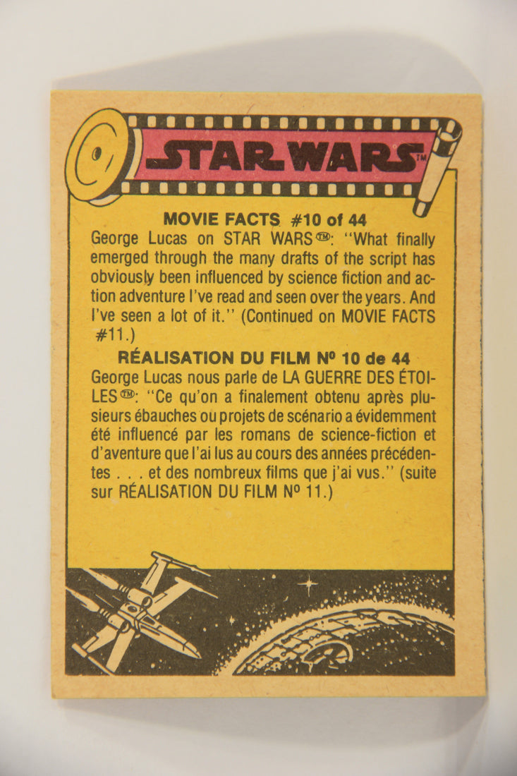 Star Wars 1977 Card #175 The Rebel Fighter Ships FR-ENG Major Printing Error OPC L020015