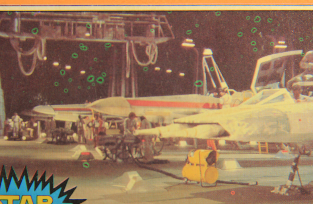 Star Wars 1977 Card #175 The Rebel Fighter Ships FR-ENG Major Printing Error OPC L020015