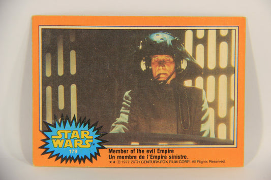 Star Wars 1977 Trading Card #179 Member Of The Evil Empire FR-ENG OPC L020017
