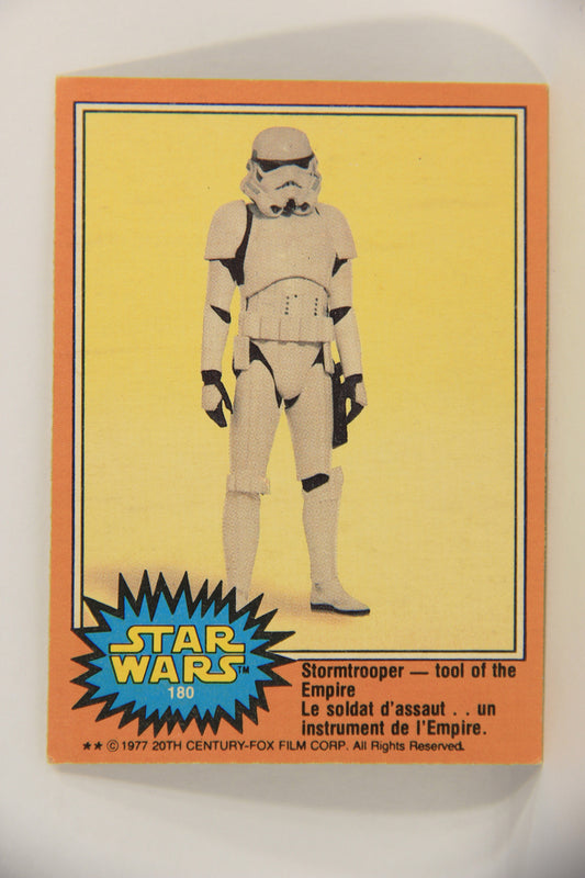 Star Wars 1977 Trading Card #180 Stormtrooper Tool Of The Empire FR-ENG OPC L020018