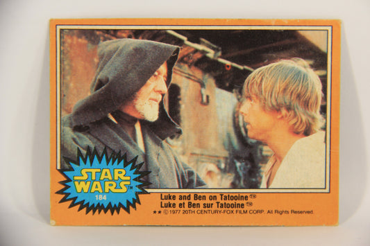 Star Wars 1977 Trading Card #184 Luke And Ben On Tatooine FR-ENG OPC L020022