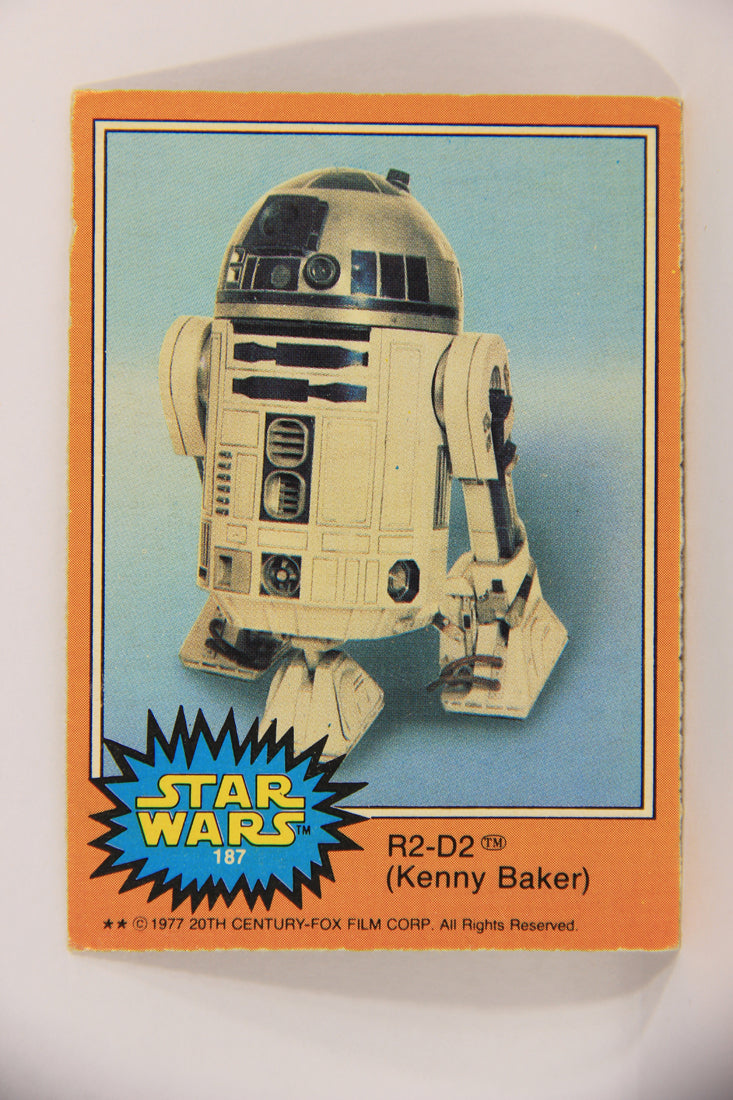 Star Wars 1977 Trading Card #187 R2-D2 (Kenny Baker) FR-ENG O-Pee-Chee L020025