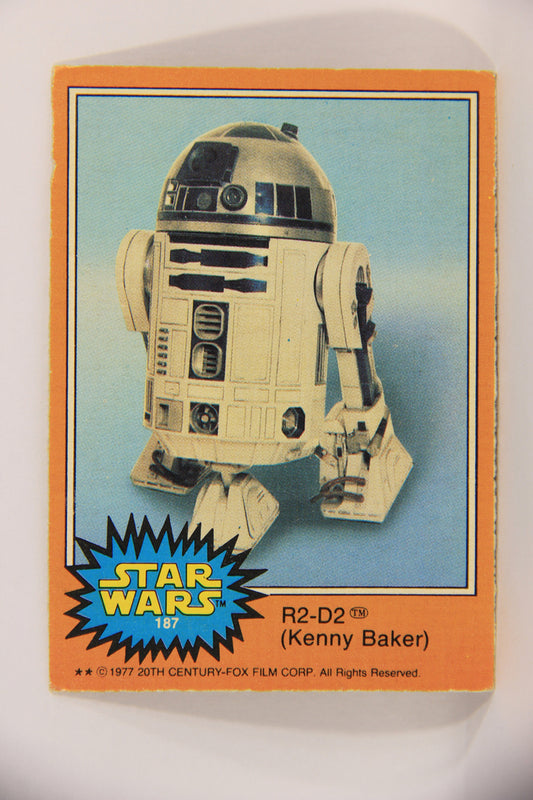Star Wars 1977 Trading Card #187 R2-D2 (Kenny Baker) FR-ENG O-Pee-Chee L020025