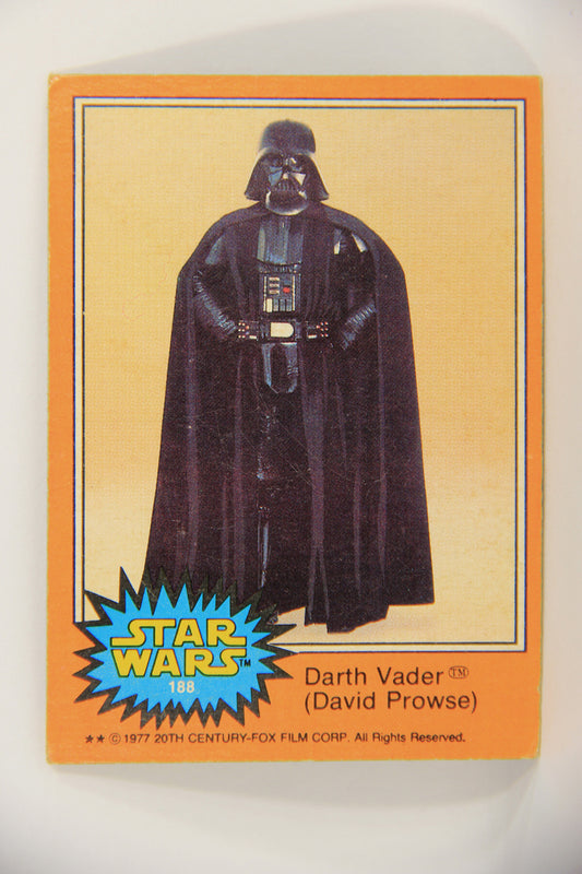 Star Wars 1977 Trading Card #188 Darth Vader (David Prowse) FR-ENG OPC L020026