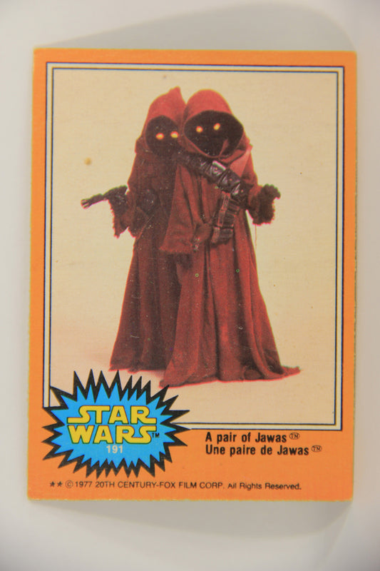 Star Wars 1977 Trading Card #191 A Pair Of Jawas FR-ENG O-Pee-Chee L020028