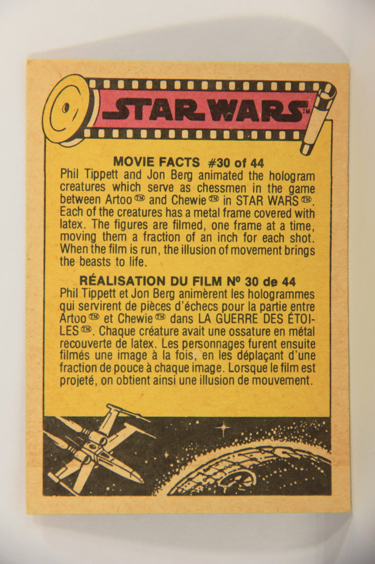 Star Wars 1977 Card #214 Remember Luke The Force Will Be With You FR-ENG OPC L020044