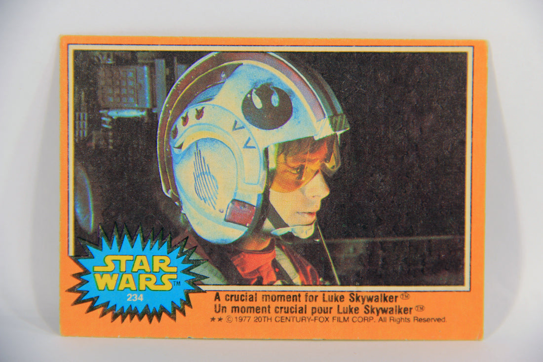 Star Wars 1977 Card #234 A Critical Moment For Luke Skywalker FR-ENG OPC L020057