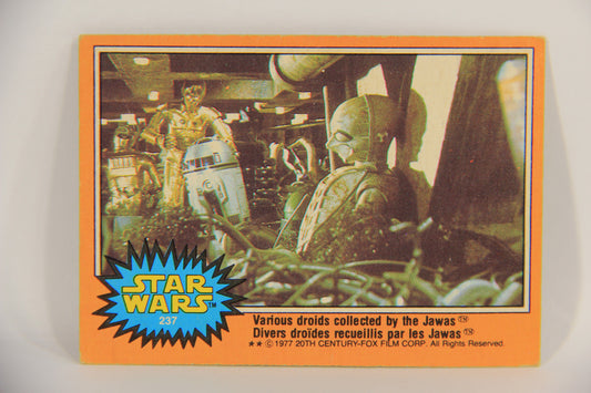 Star Wars 1977 Card #237 Various Droids Collected By The Jawas FR-ENG OPC L020058