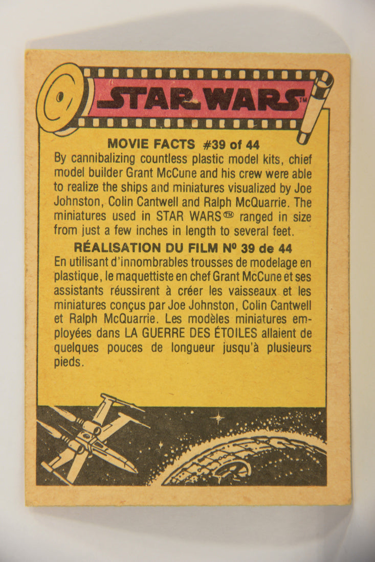 Star Wars 1977 Trading Card #244 Filming The Awards Ceremony FR-ENG OPC L020064