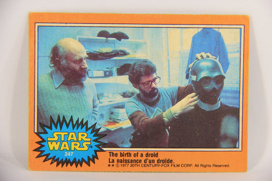 Star Wars 1977 Card #247 The Birth Of A Droid FR-ENG O-Pee-Chee L020065