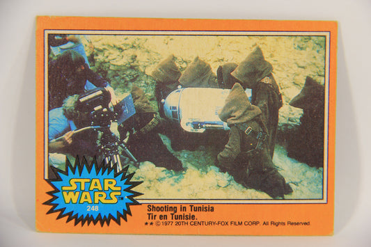 Star Wars 1977 Card #248 Shooting In Tunisia FR-ENG O-Pee-Chee L020066