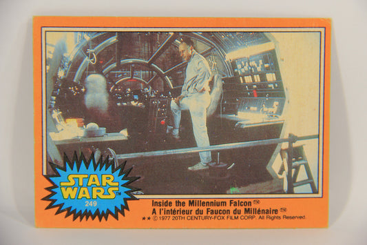 Star Wars 1977 Card #249 Inside The Millennium Falcon FR-ENG O-Pee-Chee L020067