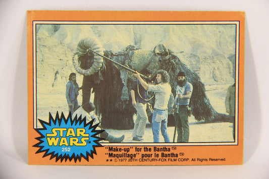 Star Wars 1977 Card #252 Make-Up For The Bantha FR-ENG O-Pee-Chee L020068