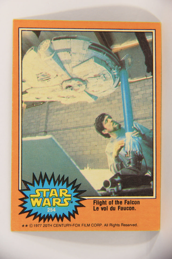 Star Wars 1977 Card #254 Flight Of The Falcon FR-ENG O-Pee-Chee L020069