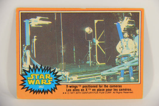 Star Wars 1977 Card #262 X-Wings Positioned For The Cameras FR-ENG OPC L020074