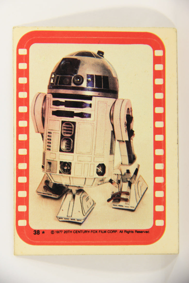Star Wars 1977 Sticker Card #38 R2-D2 (Kenny Baker) ENG O-Pee-Chee L020079