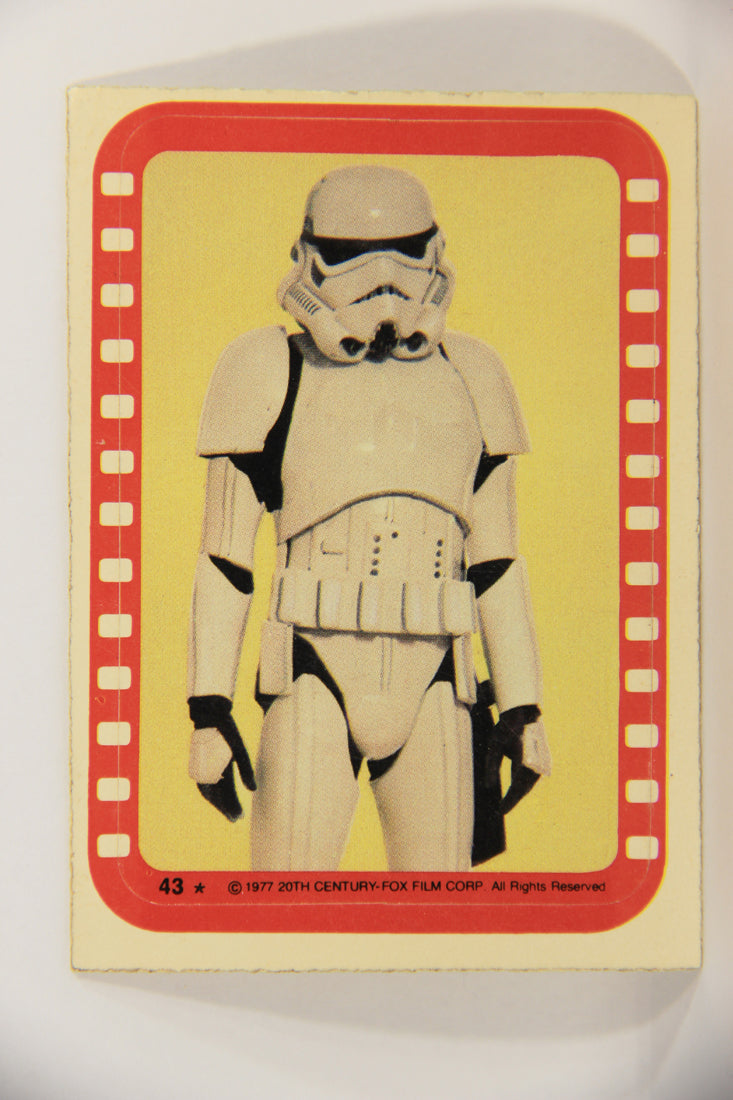 Star Wars 1977 Sticker Card #43 Stormtrooper Tool Of The Empire ENG OPC L020083
