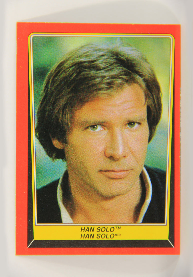 Star Wars Return Of The Jedi 1983 Trading Card #4 Han Solo FR-ENG OPC L020090