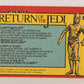 Star Wars Return Of The Jedi 1983 Card #8 C-3PO And R2-D2 FR-ENG OPC L020094