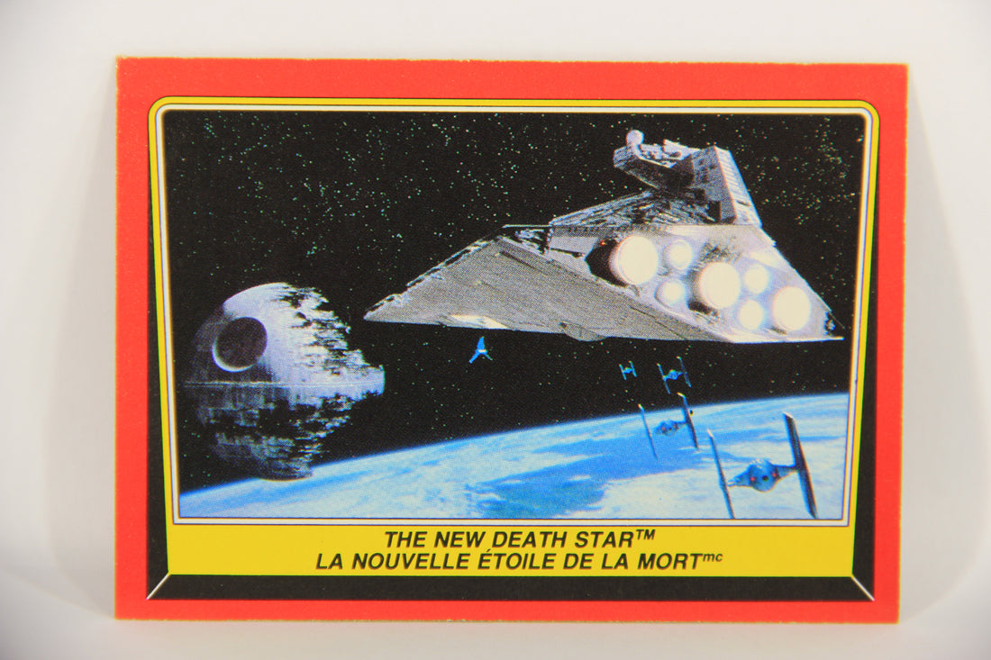 Star Wars Return Of The Jedi 1983 Card #9 The New Death Star FR-ENG OPC L020095