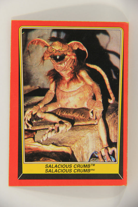 Star Wars Return Of The Jedi 1983 Card #16 Salacious Crumb FR-ENG OPC L020098