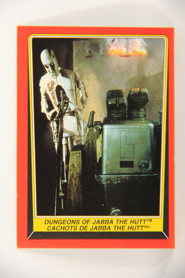 Star Wars Return Of The Jedi 1983 Card #18 Dungeons Of Jabba The Hutt OPC L020099