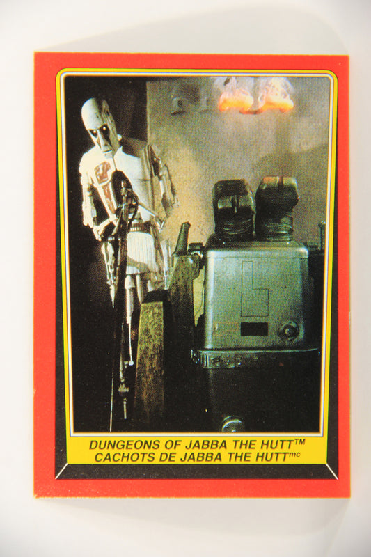 Star Wars Return Of The Jedi 1983 Card #18 Dungeons Of Jabba The Hutt OPC L020099