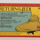 Star Wars Return Of The Jedi 1983 Card #18 Dungeons Of Jabba The Hutt OPC L020099