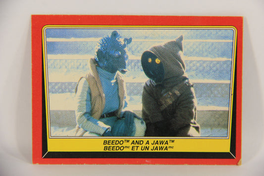 Star Wars Return Of The Jedi 1983 Card #19 Beedo And A Jawa FR-ENG OPC L020100
