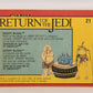 Star Wars Return Of The Jedi 1983 Trading Card #21 Droopy McCool FR-ENG OPC L020101