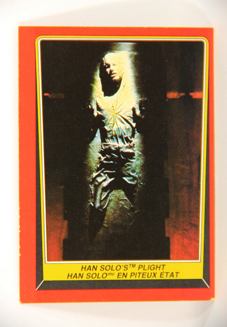 Star Wars Return Of The Jedi 1983 Card #27 Han Solo's Plight FR-ENG OPC L020105