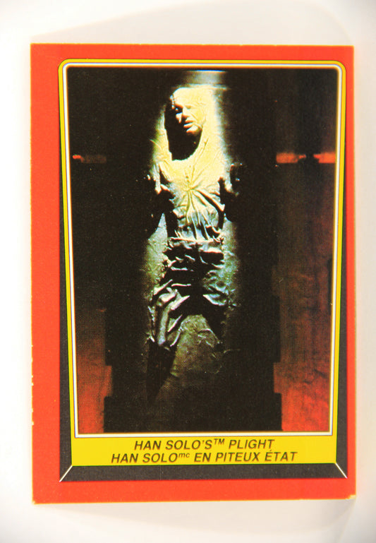 Star Wars Return Of The Jedi 1983 Card #27 Han Solo's Plight FR-ENG OPC L020105