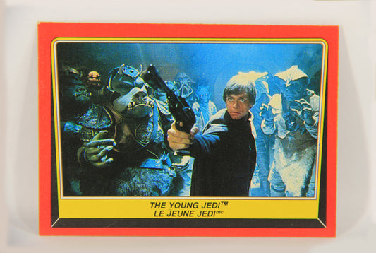 Star Wars Return Of The Jedi 1983 Card #34 The Young Jedi FR-ENG OPC L020109