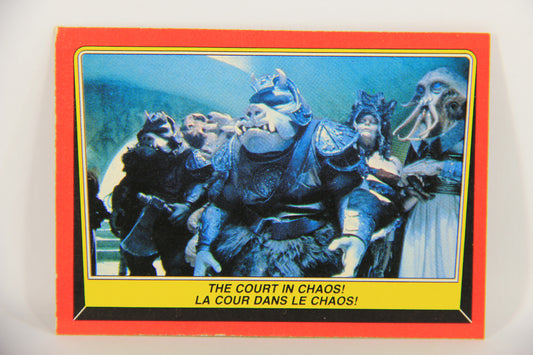 Star Wars Return Of The Jedi 1983 Card #35 The Court In Chaos FR-ENG OPC L020110
