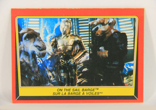 Star Wars Return Of The Jedi 1983 Card #40 On The Sail Barge FR-ENG OPC L020112