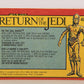 Star Wars Return Of The Jedi 1983 Card #40 On The Sail Barge FR-ENG OPC L020112